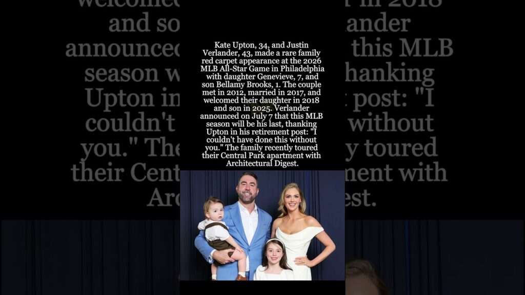 Kate Upton and Justin Verlander Bring Kids to MLB All-Star Red Carpet #shorts #KateUpton
