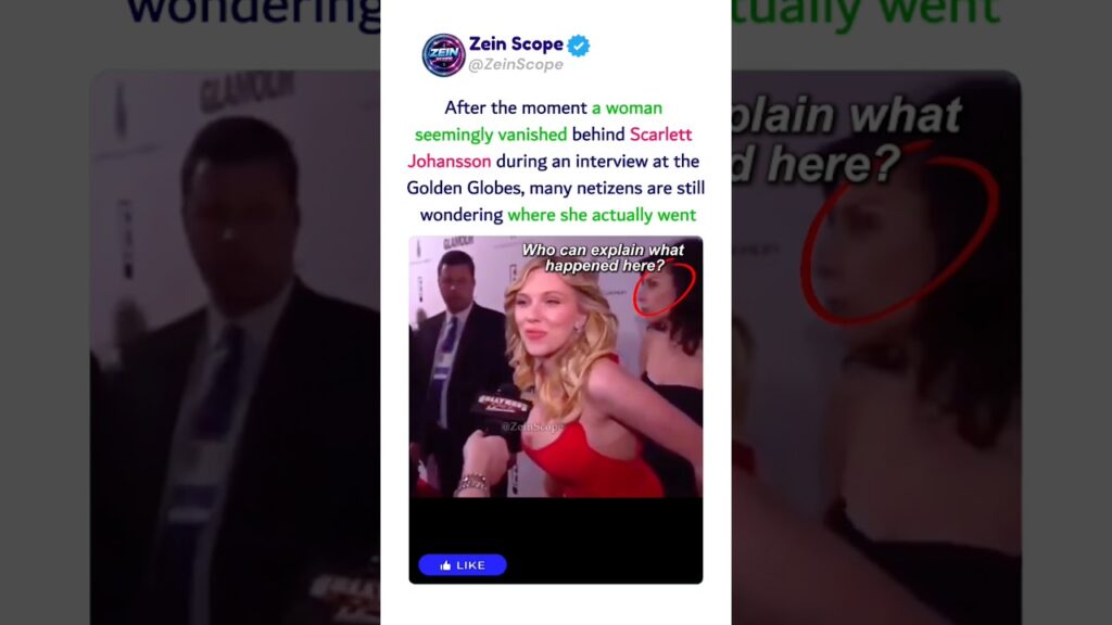 The Woman Who Vanished Behind Scarlett Johansson #scarlettjohansson