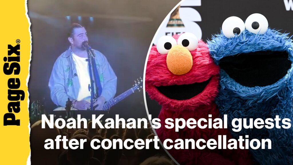 Noah Kahan calls Elmo and Cookie Monster while apologizing for concert cancellation