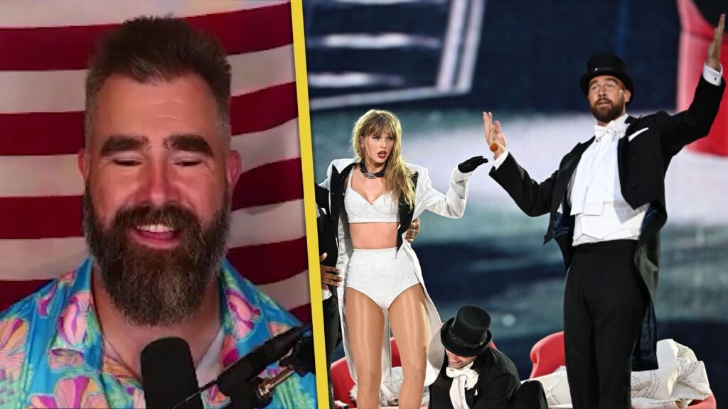 Jason Kelce REVIEWS Travis' Surprise Wedding Day Performance at MSG With Taylor Swift