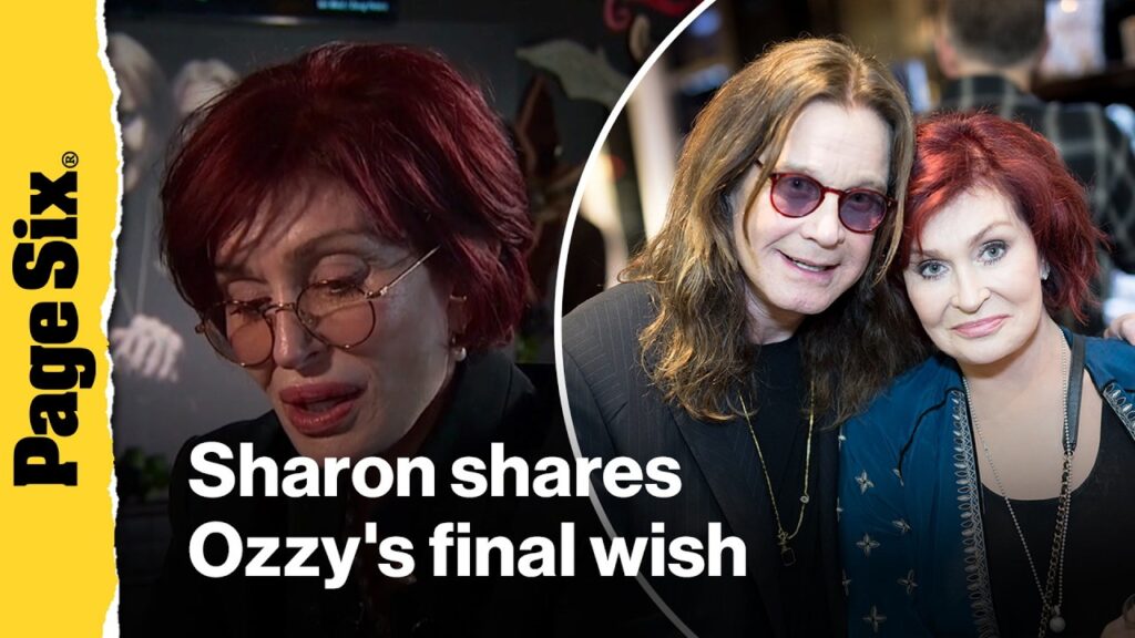 Sharon Osbourne shares Ozzy's final wish on first anniversary of his death