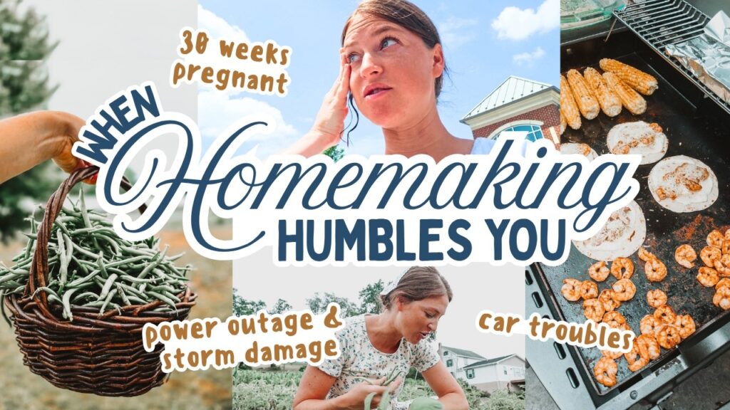When homemaking feels hectic-- & HUMBLING | flat tires + downed wires | This was NOT in the plans!