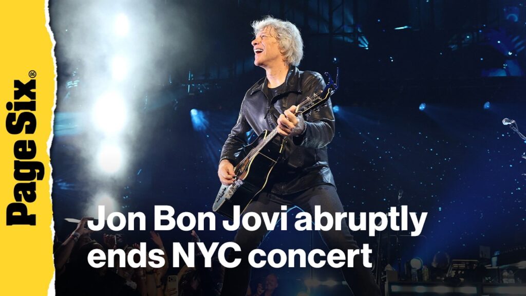 Jon Bon Jovi abruptly ends NYC concert due to illness Jon Bon Jovi abruptly ends NYC concert due to illness