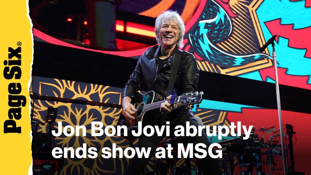 Jon Bon Jovi shocks fans at Madison Square Garden show