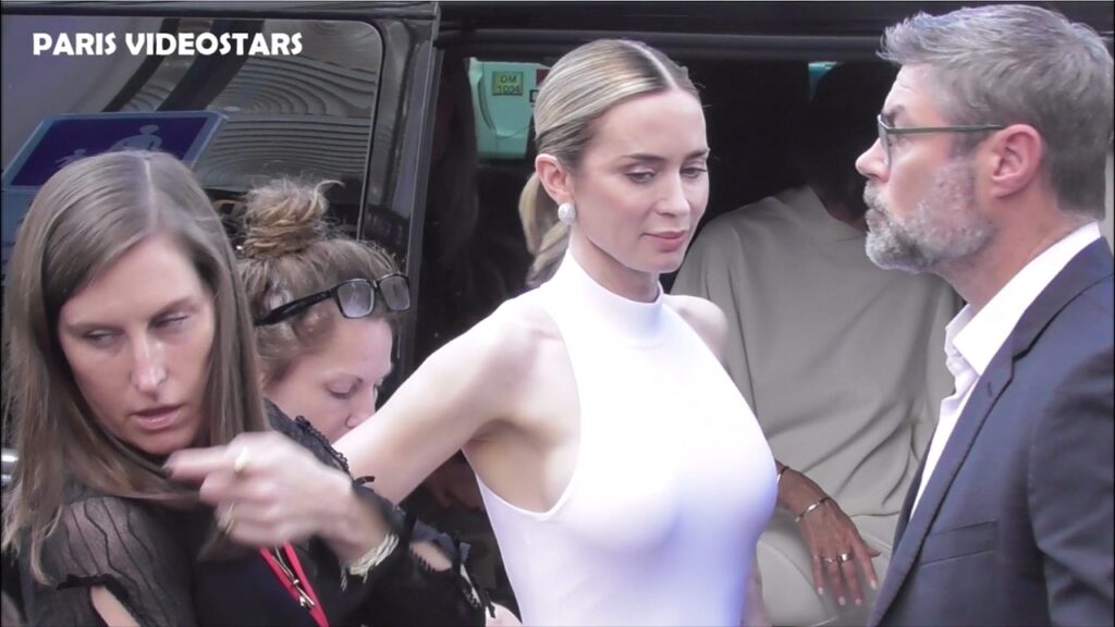 Emily Blunt arrival at "Disclosure day" movie avant premiere @ Paris 2 june 2026