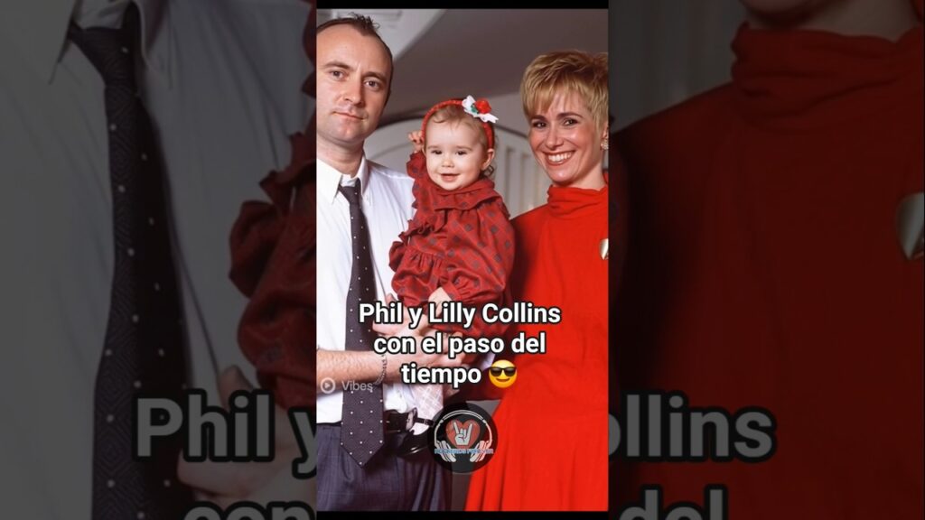 El gran Phil y Lily Collins su hija con el paso del tiempo ❤️  #rock #music #philcollins