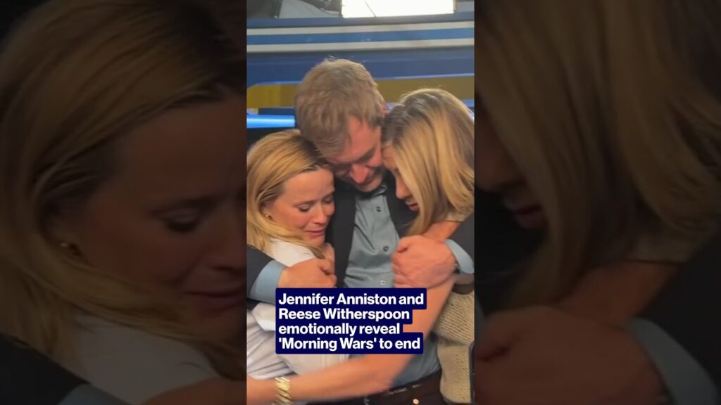 Jennifer Anniston and Reese Witherspoon emotionally reveal 'Morning Wars' to end  #shorts