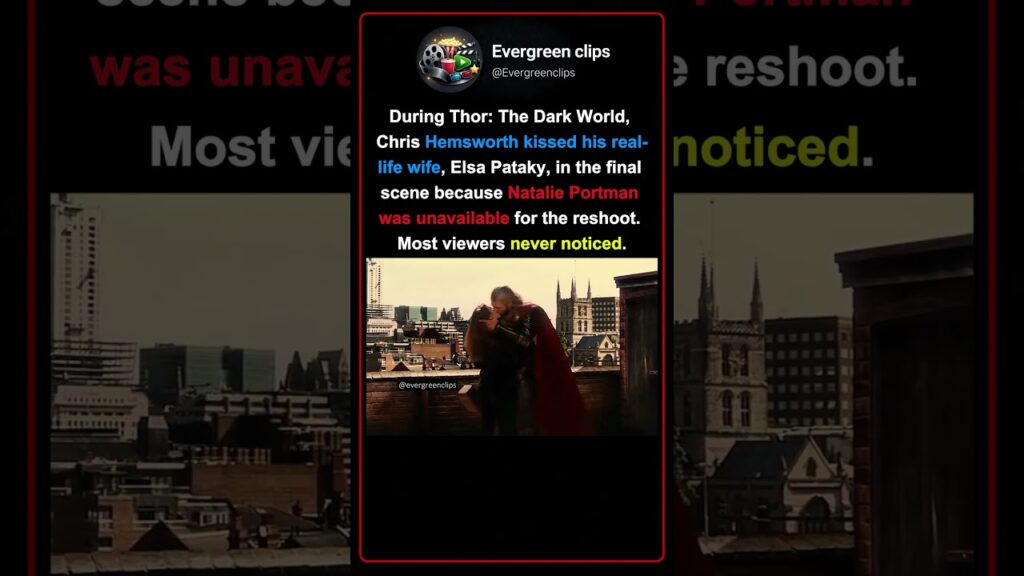 Chris Hemsworth Actually Kissed His Wife in Thor #movie
