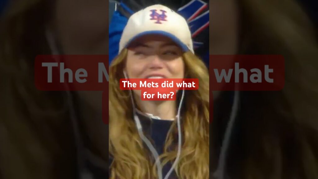 The Mets gave a fan's seat to Emma Stone.