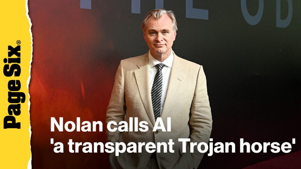 Christopher Nolan says AI 'is a transparent Trojan horse'