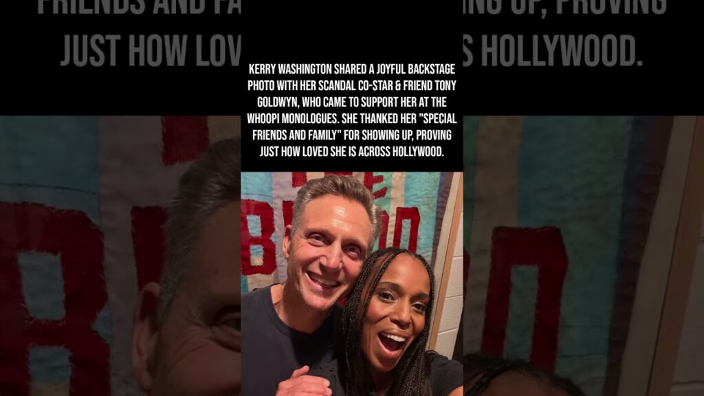 Kerry Washington's Scandal Co-Star Tony Goldwyn Surprises Her At Show 🥹👏💛