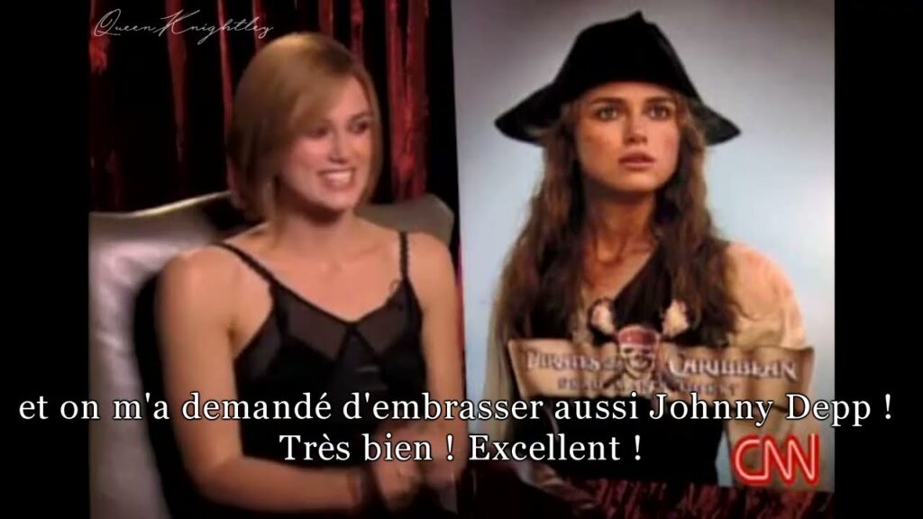 (vostfr) Interview de Keira Knightley pour Pirates des Caraïbes : Le Secret du coffre maudit (2006)