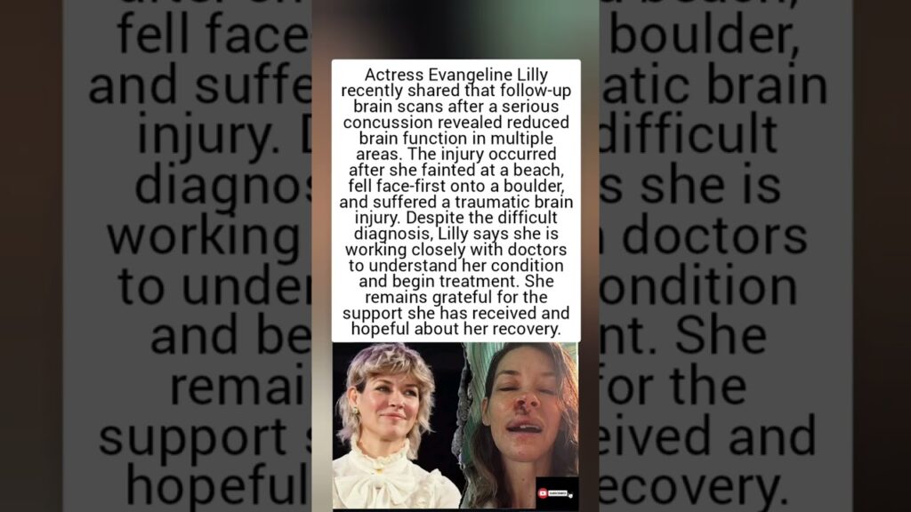 Evangeline Lilly Reveals Traumatic Brain Injury After Beach Accident, Shares Recovery Journey ❤️