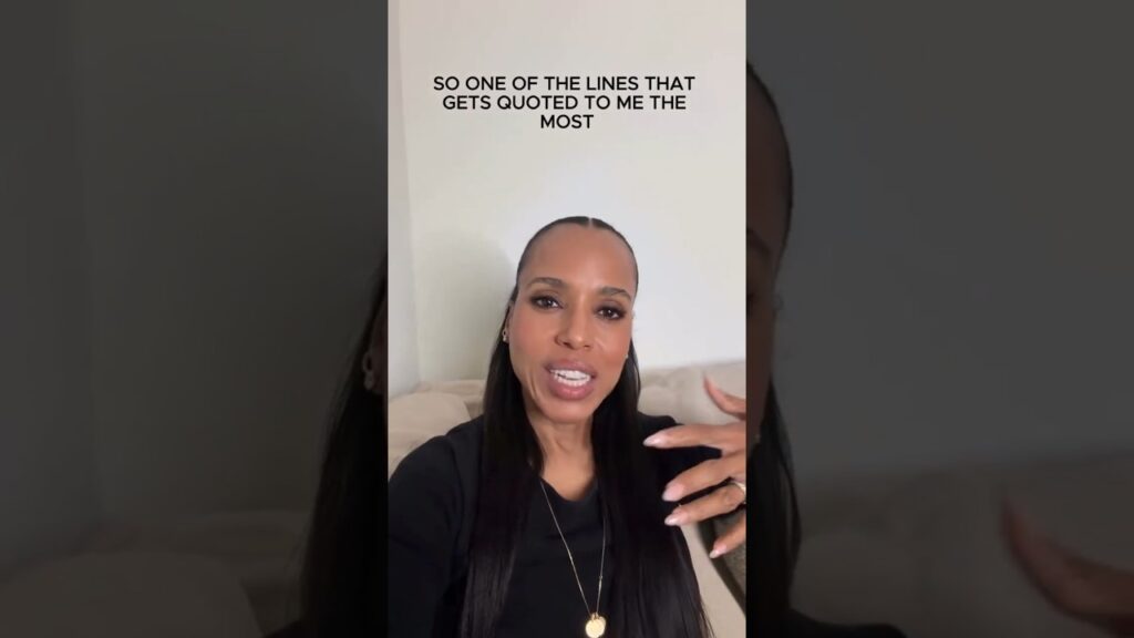 Kerry Washington's Powerful Message About Black People Hits Millions ❤️🔥 #KerryWashington #Politics