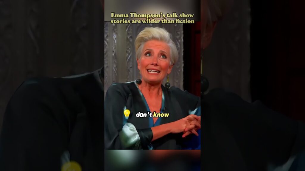 Dame Emma Thompson being the least royal British Dame ever 💀😂