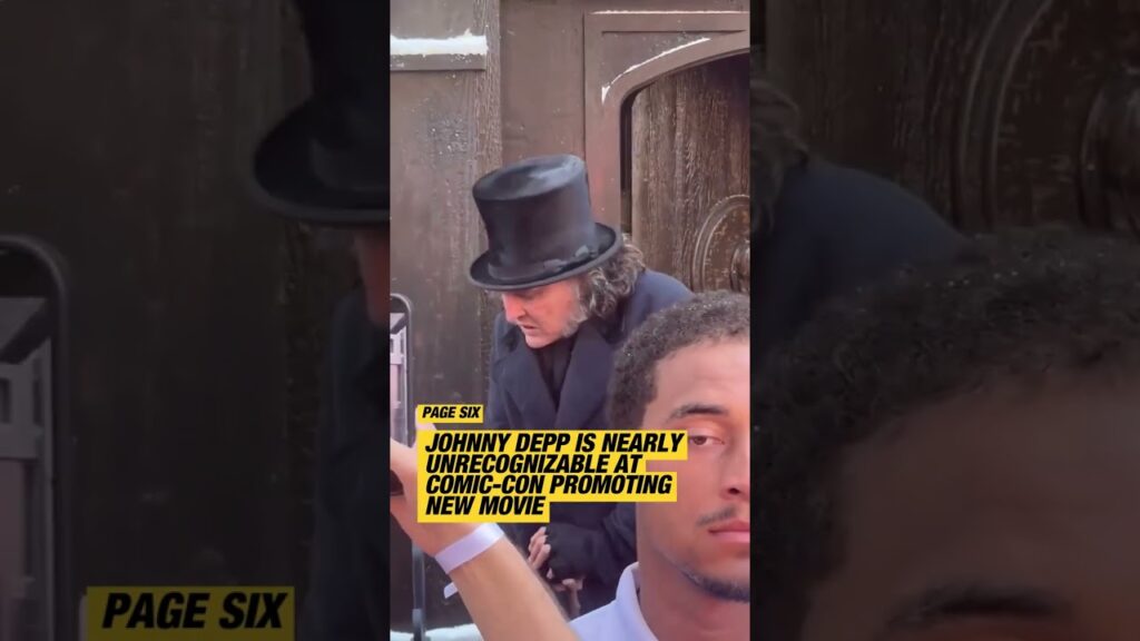 Johnny Depp is nearly unrecognizable at San Diego Comic-Con 2026 dressed as Ebenezer Scrooge #shorts