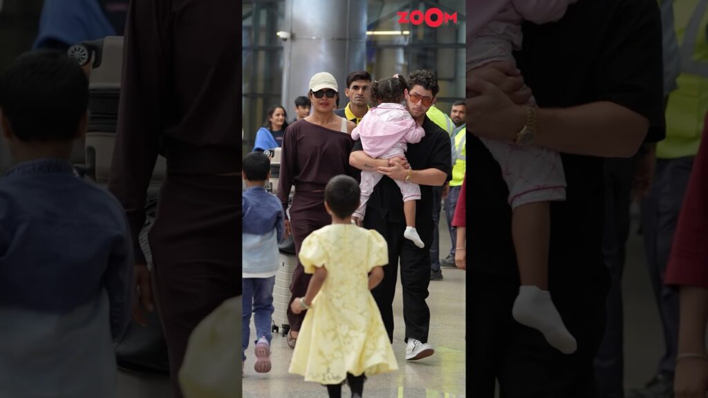 Priyanka Chopra SNAPPED with husband Nick Jonas and daughter #shorts #priyankachopra