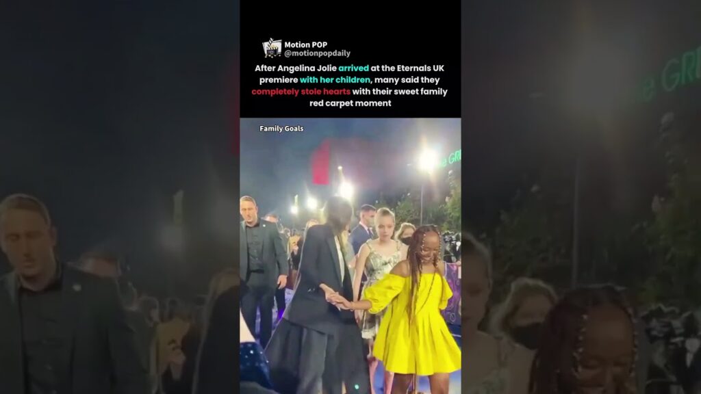 angelina jolie’s family red carpet moment stole the spotlight at eternals uk premiere #angelinajolie