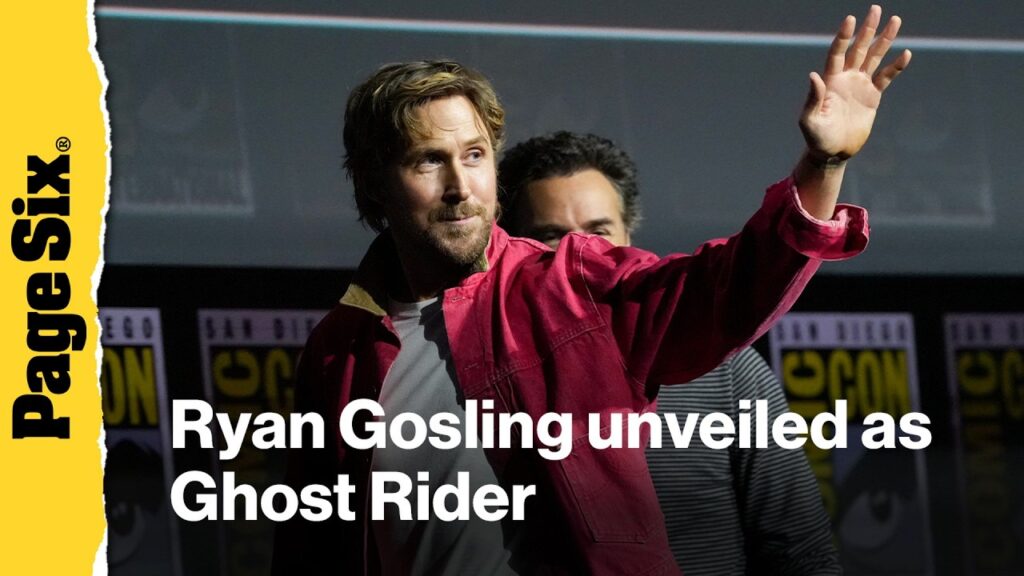 Ryan Gosling unveiled as Marvel's Ghost Rider at San Diego Comic Con 2026