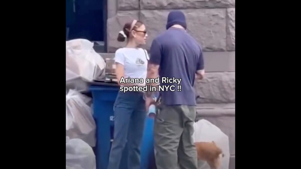 Ariana Grande SPOTTED with EX boyfriend Ricky in NYC ❤️!! #arianagrande #fyp #shorts