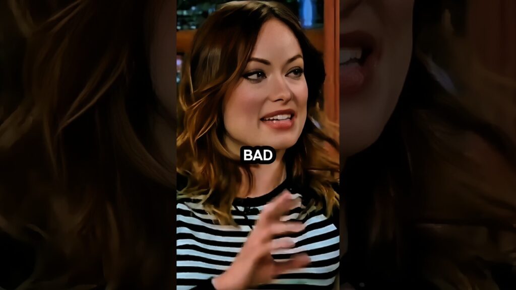 President Of Bad Tattoo Olivia Wilde 🥰🤣#olivia #funny #talkshow #shorts