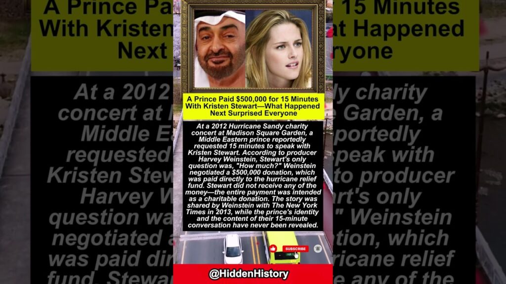 A Prince Paid $500,000 for 15 Minutes With Kristen Stewart #shorts #facts #celebrity