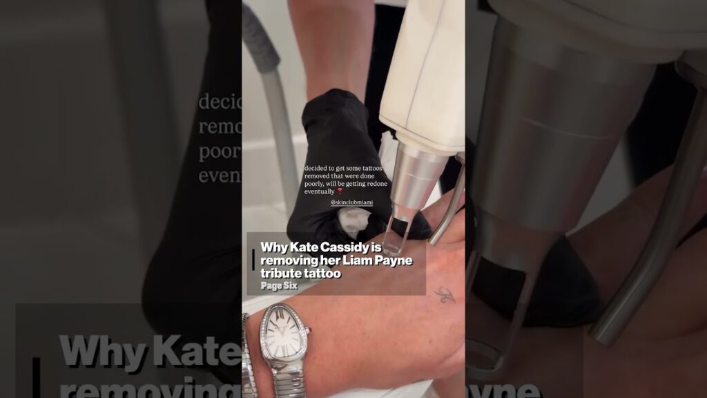 Why Kate Cassidy is removing her Liam Payne tribute tattoo #shorts