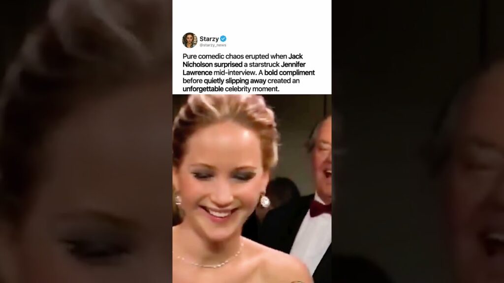 JENNIFER LAWRENCE SHOCKED BY JACK NICHOLSON