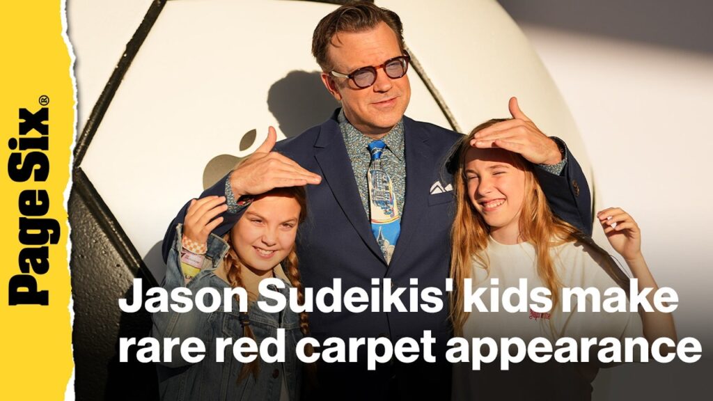 Jason Sudeikis and Olivia Wilde's kids look all grown up in rare appearance for 'Ted Lasso'