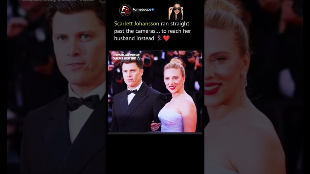 Scarlett Johansson Skips The Cameras For Her Husband #shortsvideo
