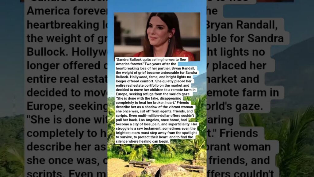 Sandra Bullock’s “Escape From America” Story Went Viral—But There’s No Evidence It’s True