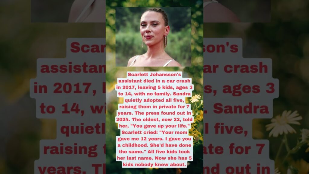 Scarlett Johansson Adopted All Five Children