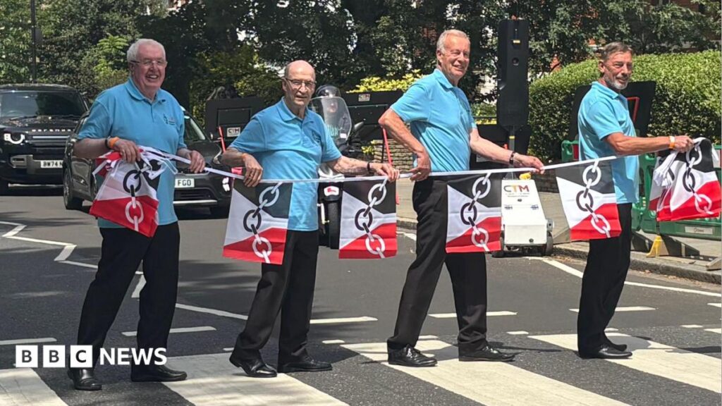 Black Country choir’s ‘unbelievable’ Abbey Road recording session A woman with shoulder-length blonde hair talks into a microphone