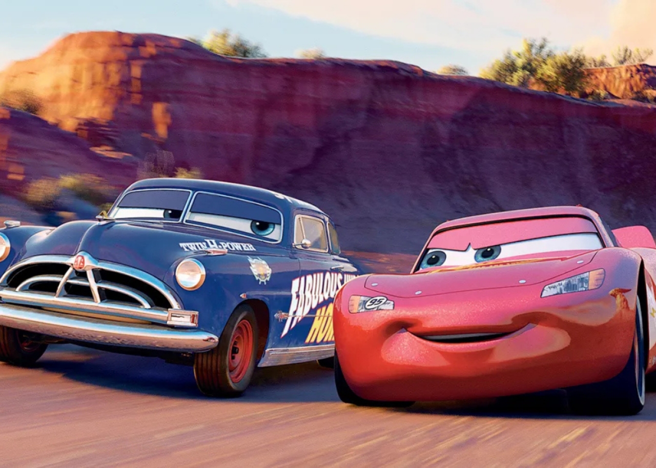 Paul Newman and Owen Wilson in 'Cars' - 