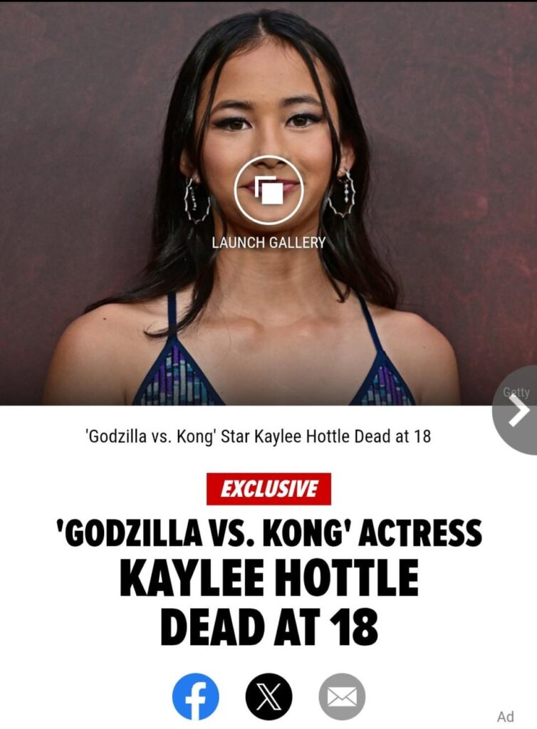 'Godzilla vs. Kong' Actress Kaylee Hottle Dead at 18