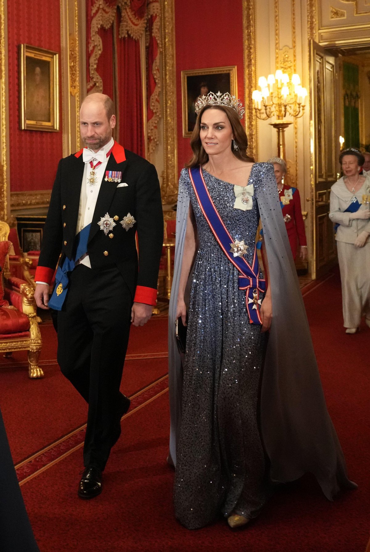 The Prince and Princess of Wales attend a state banquet in honor of the President of Germany at Windsor Castle on December 3, 2025 (Carlos Jasso/PA Images/Alamy)