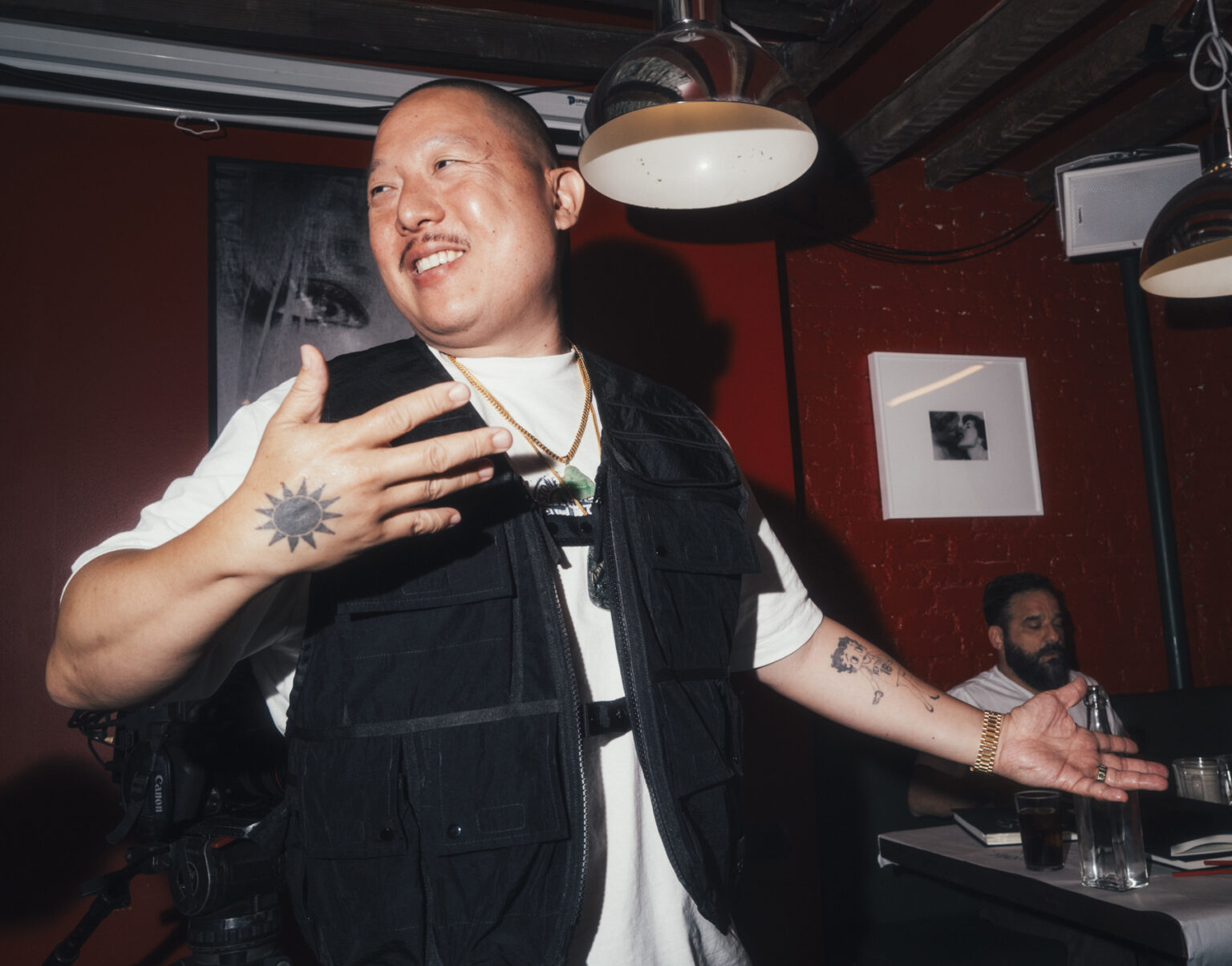 Eddie Huang Has a Rule for Making Art About Subcultures: ‘Don’t Represent It If You Aren’t a Part of It’ Author, chef, and filmmaker Eddia Huang at the Tuna Melt script table read at restaurant Baohaus.