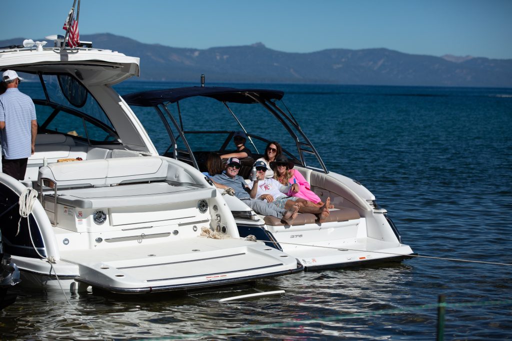 By land or by lake; Entering celebrity golf by boat By land or by lake; Entering celebrity golf by boat