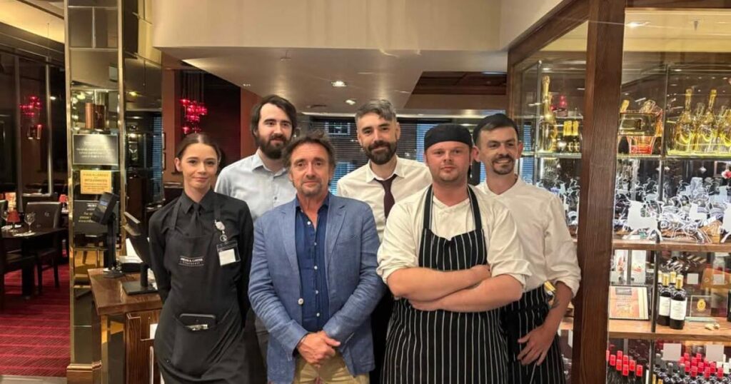 Ex Top Gear star Richard Hammond at Miller and Carter Ex Top Gear star Richard Hammond at Miller and Carter