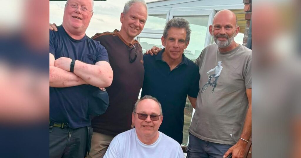 Hollywood star Ben Stiller visits Seething airfield in Norfolk Hollywood star Ben Stiller visits Seething airfield in Norfolk