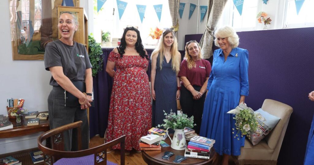 The Queen visits Emmaus Norfolk and Waveney in Ditchingham The Queen visits Emmaus Norfolk and Waveney in Ditchingham