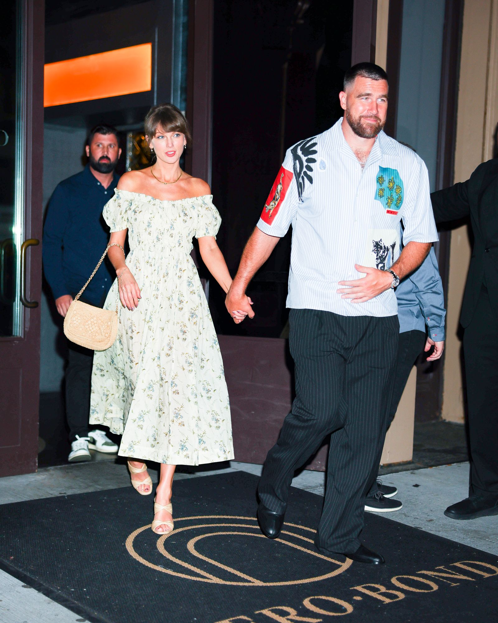 NEW YORK NEW YORK  MAY 15 Taylor Swift and Travis Kelce seen at Zero Bond in NoHo on May 15 2026 in New York City.