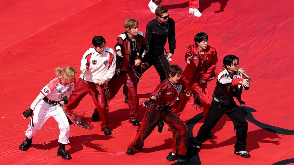 BTS and Justin Bieber Brought Some Menswear Magic to the 2026 World Cup Halftime Show BTS and Justin Bieber Brought Some Menswear Magic to the 2026 World Cup Halftime Show