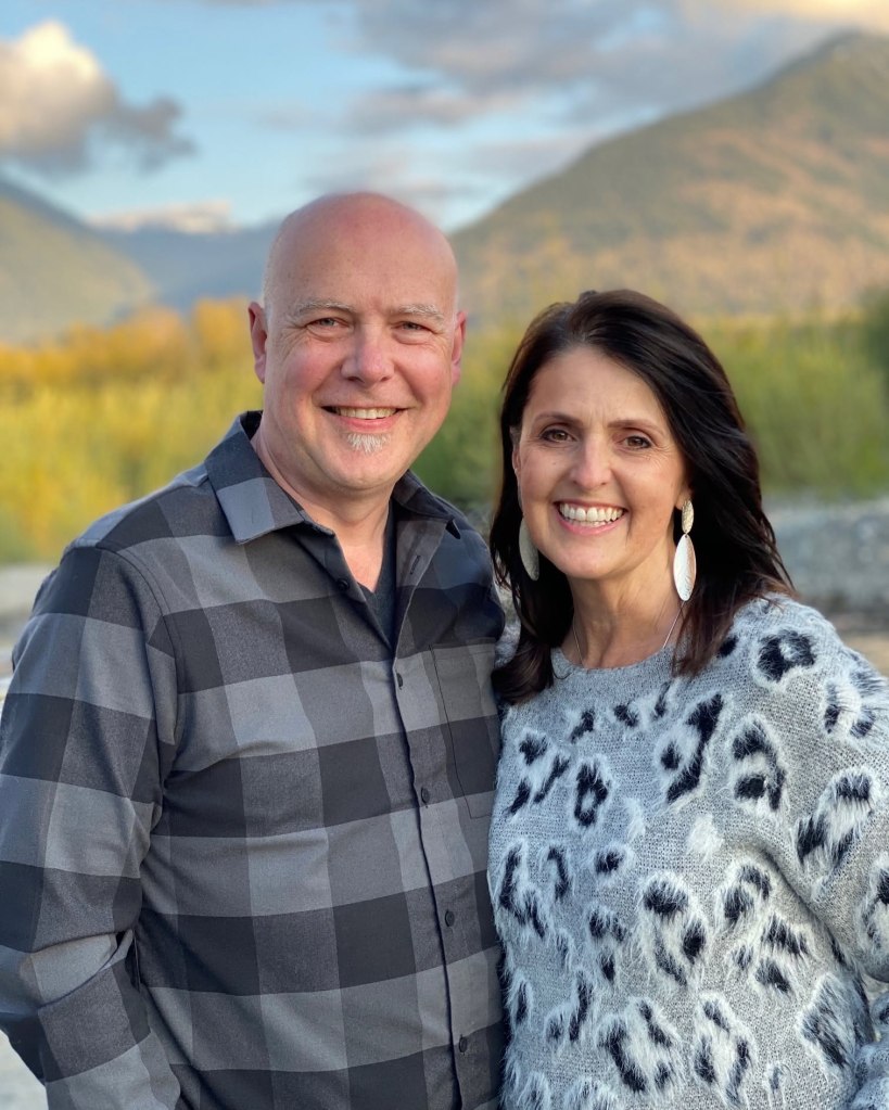 Brian Doerksen posing with a woman.