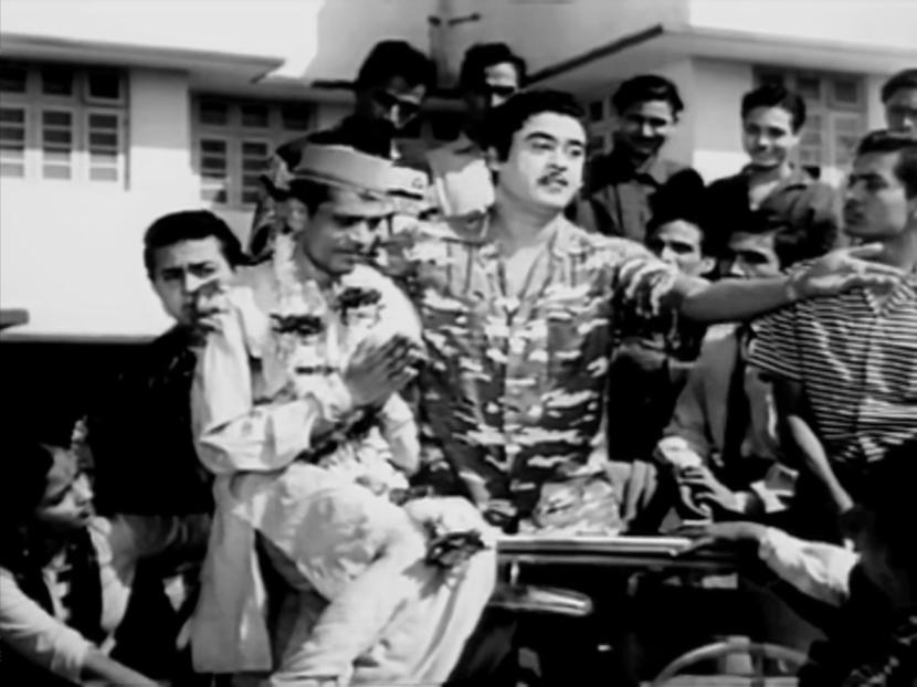 A scene from Half Ticket
