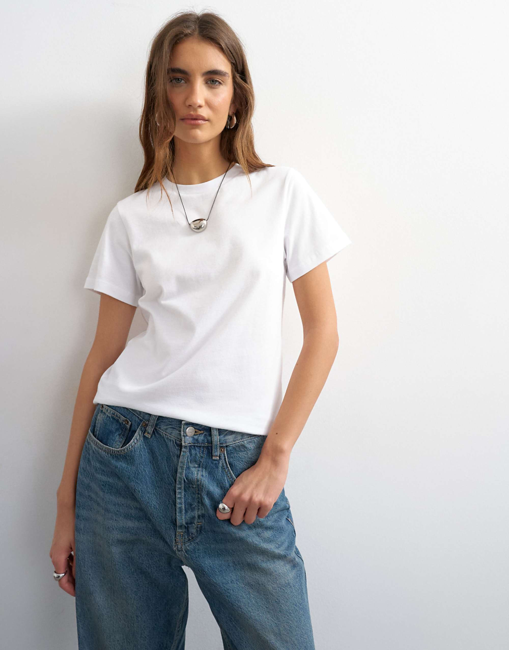 Topshop Classic Tee in White