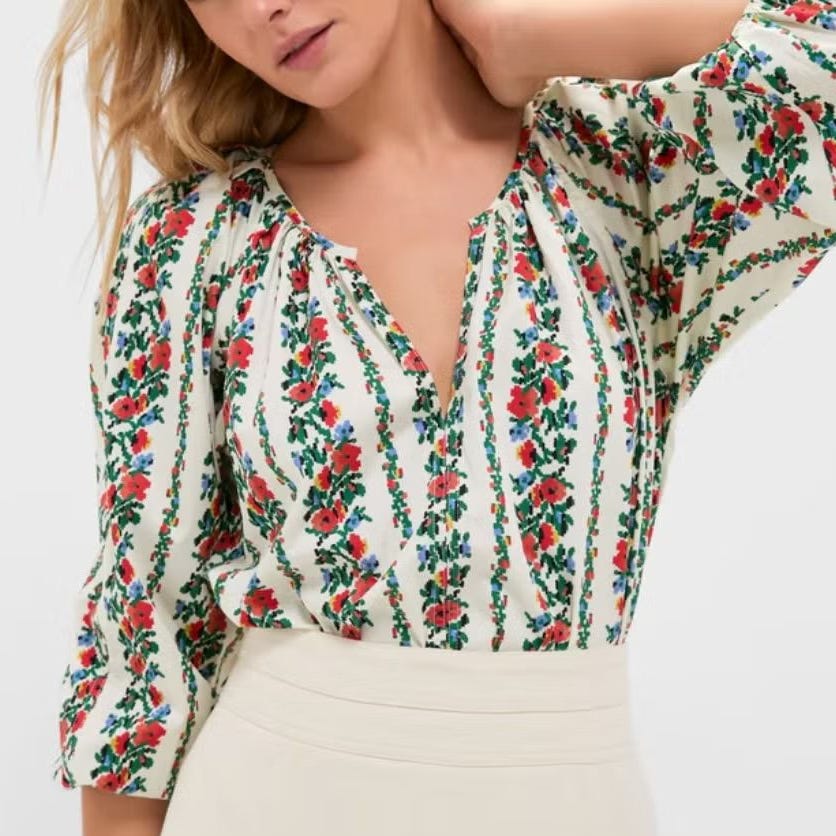 Tapestry Floral Top