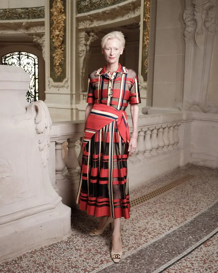 Tilda Swinton at Chanel Fall Winter 2026 Haute Couture show