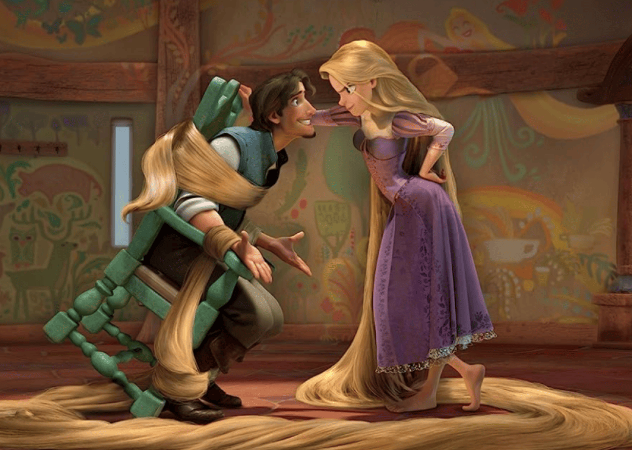 Mandy Moore and Zachary Levi in ‘Tangled’. - 