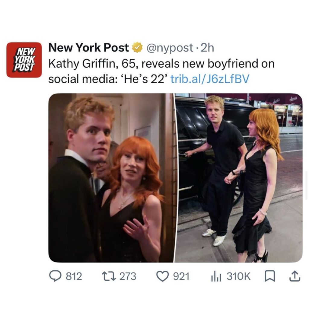 Kathy Griffin dating 22-year-old
